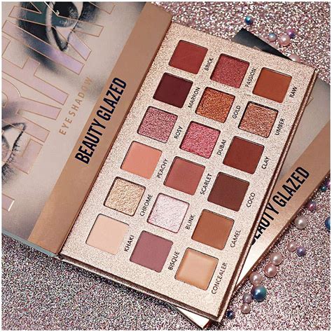 New Nude Eyeshadow Palette The 18 Colors Matte Shimmer Glitter Multi-Reflective Shades Ultra ...