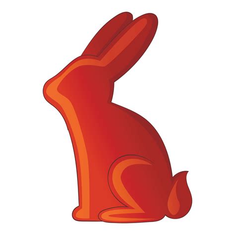 Chocolate bunny icon, cartoon style 15209568 Vector Art at Vecteezy