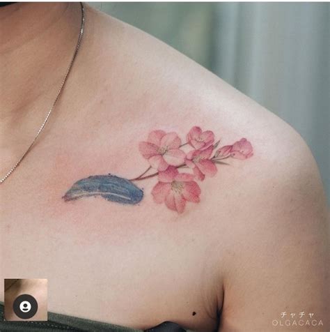 24 Fascinating Cherry Blossom Tattoo Designs For 2021 - The XO Factor