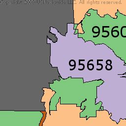 Roseville Ca Zip Code Map - Time Zones Map