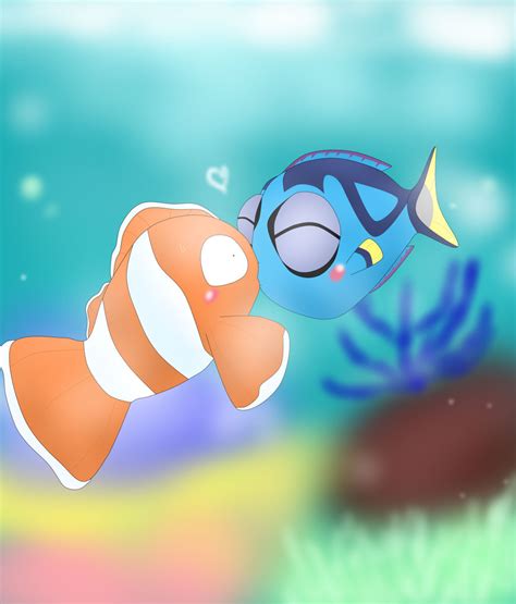 Marlin x Dory - Forgotten kiss by CristianDarkraDx on DeviantArt