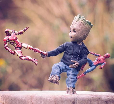 Funny Baby Groot Wallpaper