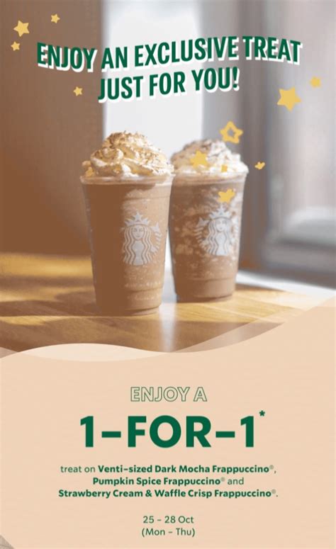 Starbucks 1-for-1 promotions & other deals | Singapore 2023