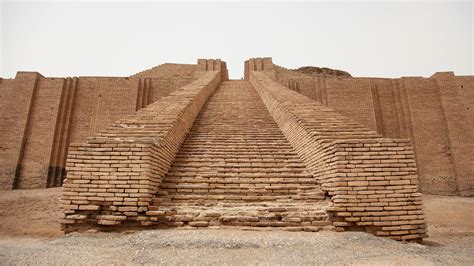 Restored temple in the city of Ur, Iraq