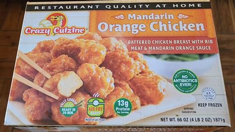 Costco Sale Item Review Crazy Cuisine Mandarin Orange Chicken Taste Test - YouTube