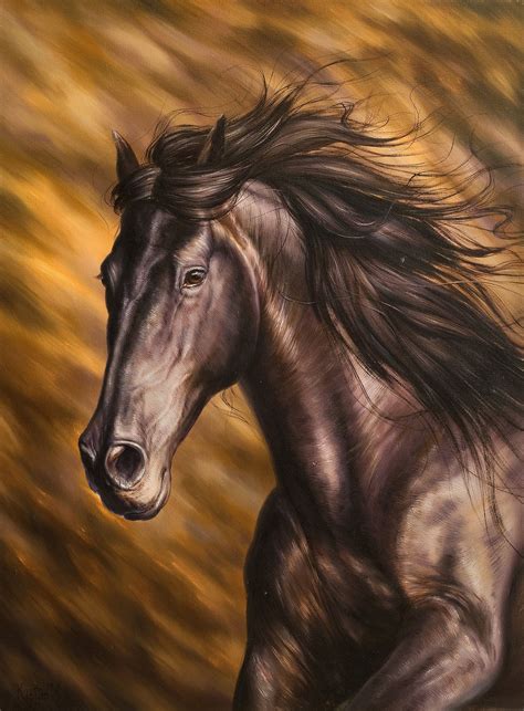 Running wild horse Original oil painting Realism style | Etsy in 2020 | Horses, Animals artwork ...