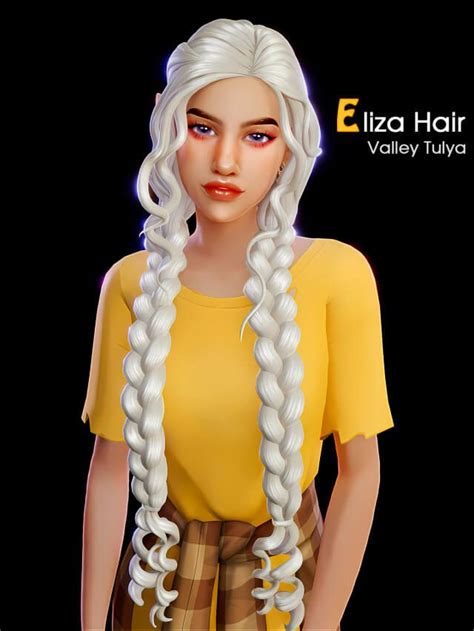 (The Sims 4) Eliza Hair | Sims hair, Sims 4, Sims
