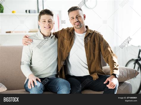 Happy Father Teen Son Image & Photo (Free Trial) | Bigstock