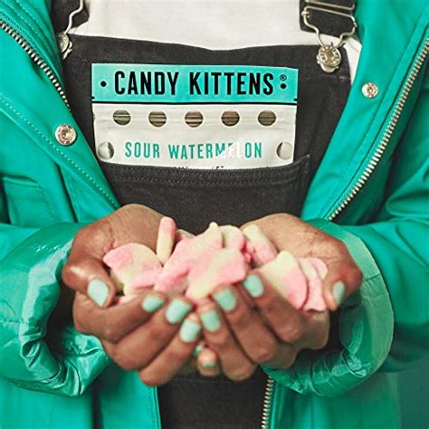 Vegan Sweets, Candy Kittens Sour Watermelon, Packed with Fruit Juice & Natural Ingredients, Big ...