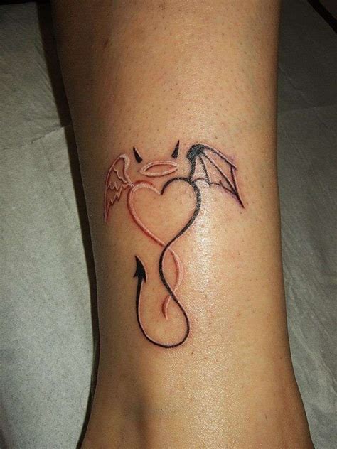 Angel Tattoo For Women, Angel Devil Tattoo, Cross Tattoos For Women, Dope Tattoos For Women ...