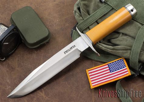 Randall Made Knives: Model 14 Attack - Yellow Micarta - Stainless Steel ...