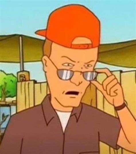 Reaction image of Dale pulling down his sunglasses | King of the Hill | Know Your Meme