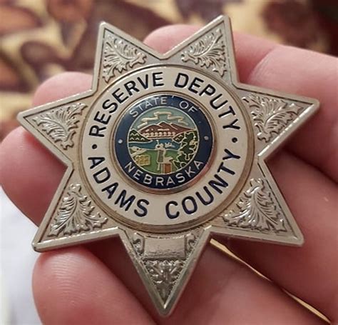 Reserve Deputy Sheriff Badge Adams County Nebraska - Etsy