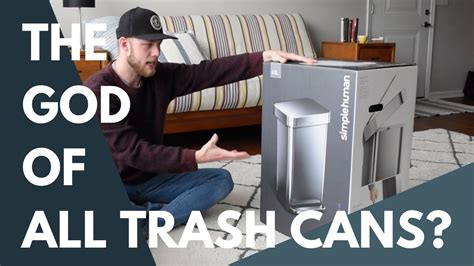 IS THIS THE GOD OF ALL TRASH CANS? (Simplehuman Step Can Unboxing) - YouTube