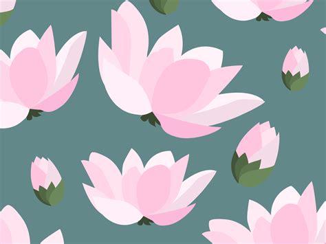 Lotus Pattern Background