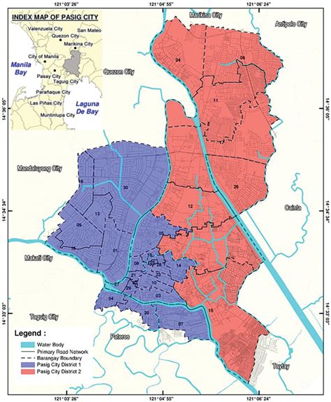 Pasig city administrative map. Source: Pasig City Comprehensive Land... | Download Scientific ...