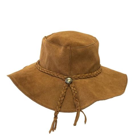 Suede Leather Floppy Hat | Suede hat, Suede leather, Hippie hat