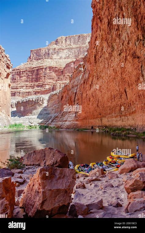 Colorado River rafting Stock Photo - Alamy