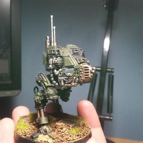 An Armoured Sentinel I painted a little while ago. : r/Warhammer