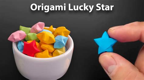 Origami Lucky Star - How to fold - YouTube