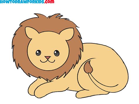 How to Draw a Lion Step by Step - Easy Drawing Tutorial For Kids