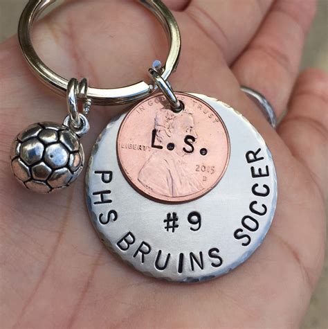 Soccer Gift Sport Team Gift High School Sports Keychain - Etsy