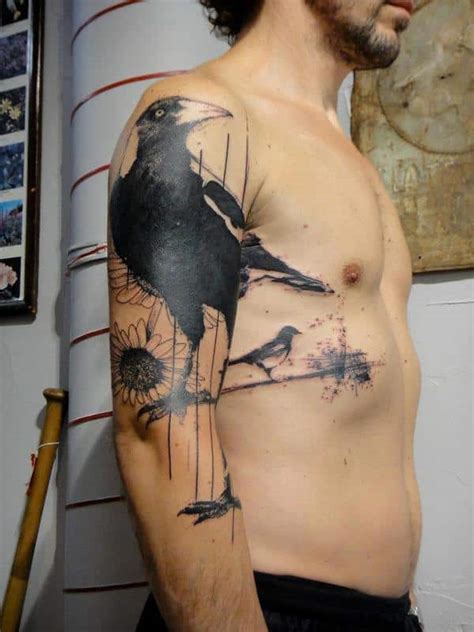 Raven Tattoos for Men - Ideas and Inspiration for Guys