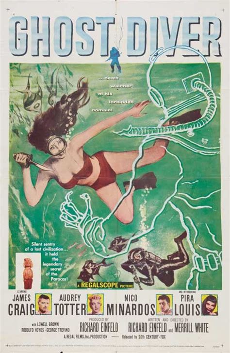 Ghost Diver (1957) Cinema Posters, Movie Posters Vintage, Vintage Movies, Comic Books Art, Comic ...