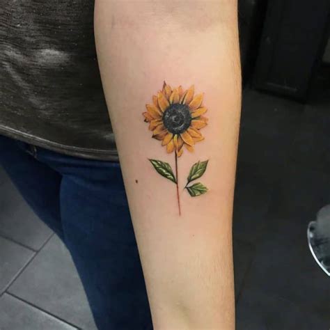 57 Small Sunflower Tattoo Ideas