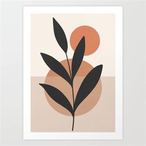 Abstract Minimal -Plant 7 Art Print by ThingDesign | Minimalist ...