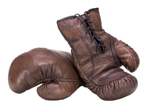 Boxing Gloves Brown Leather Vintage Style Boxing Gloves / - Etsy