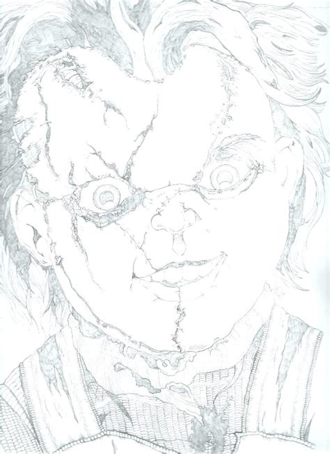 Chucky Doll Sketch at PaintingValley.com | Explore collection of Chucky ...