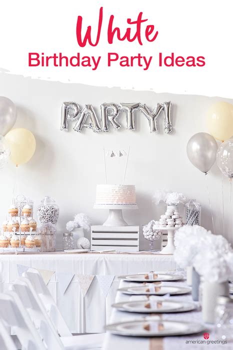 White Birthday Party Ideas | White party theme, White party decorations ...