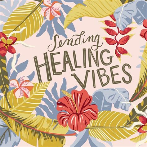 Get Well Card with Tropical floral Illustration in 2023 | Tropical ...