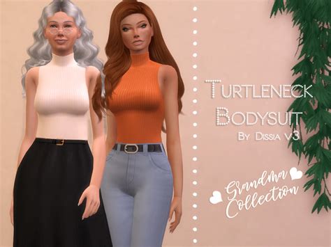 Turtleneck Bodysuit v3 by Dissia from TSR • Sims 4 Downloads