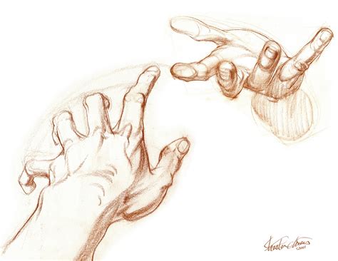 Foreshortening Hand Drawing at GetDrawings | Free download