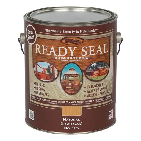 Ready Seal 1 Gal. Light Oak Exterior Wood Stain and Sealer-105 - The ...