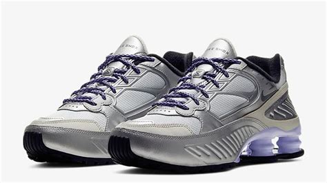 Nike Shox Enigma 9000 Silver Purple | CT3450-001 | The Sole Womens