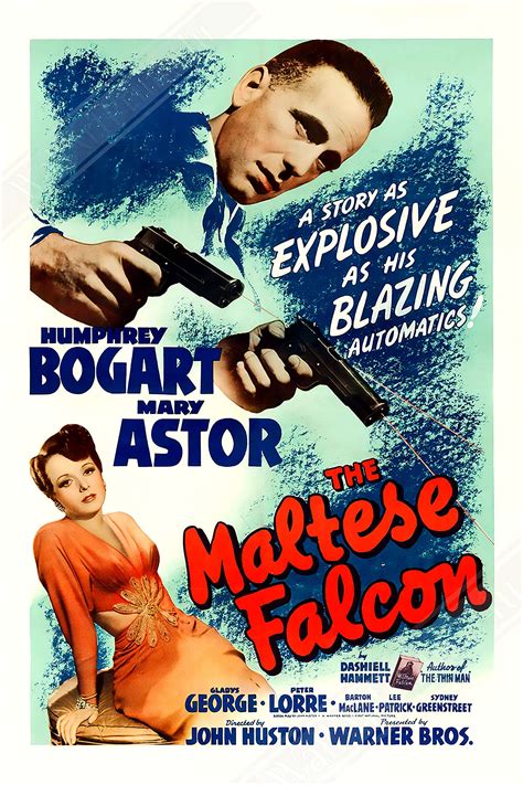 Vintage Movie Poster, The Maltese Falcon - Vintage 1941 Poster Movie ...