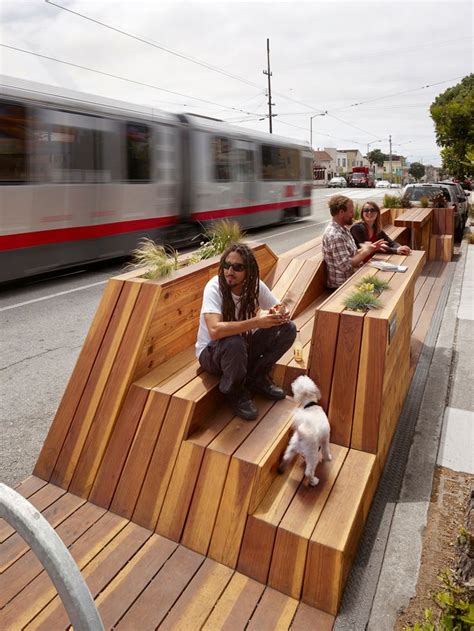 San Francisco Replaces Street Parking With The Sunset Parklet | Urban furniture design, Urban ...