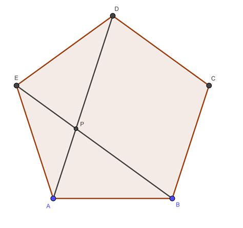 geometry - Regular pentagon and diagonals - Mathematics Stack Exchange