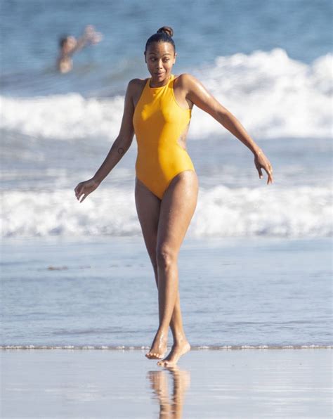 Zoe Saldana – In bikini on the beach in Malibu -26 – GotCeleb