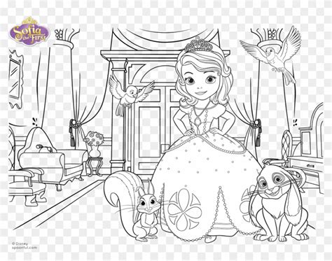 Disney Jr Princess Sofia Coloring Pages With Coloreable - Sofia The ...