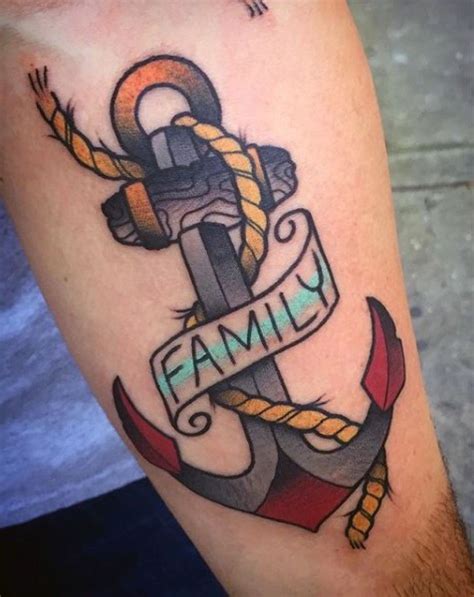 [100+] Lettering Anchor Family Arm Tattoo Design (png / jpg) (2023)