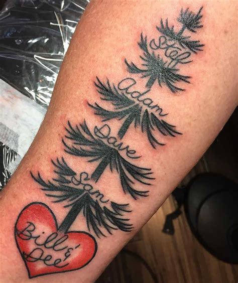 Family Tree Tattoo Ideas For Women