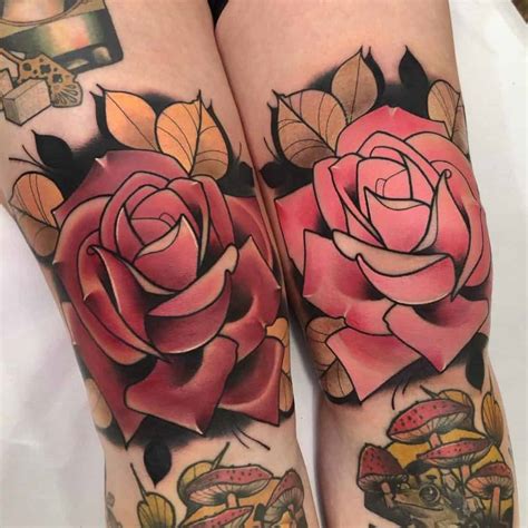 80+ Neo-traditional Rose Tattoo Ideas