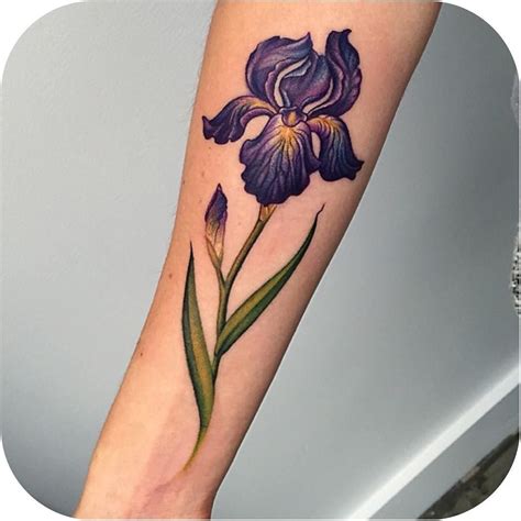 Iris Flower Tattoo