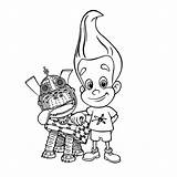 Jimmy Neutron Coloring Pages & Books  100% FREE And Printable sketch template