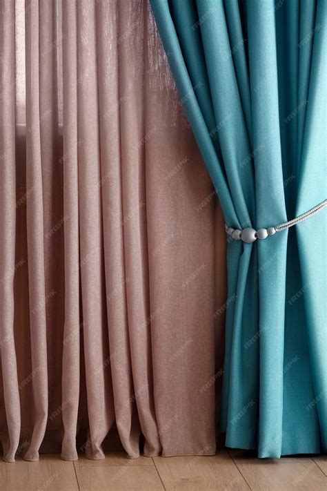 Premium Photo | Beautiful colorful curtains in room