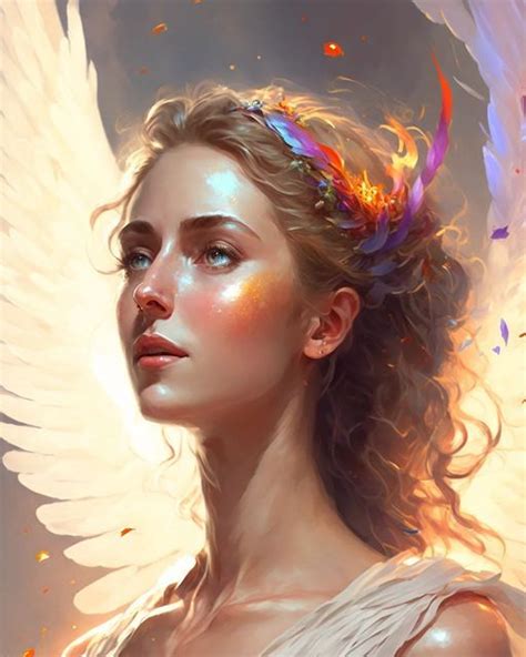 Iris Greek Goddess Of The Rainbow And Messenger Of The Gods Created ...